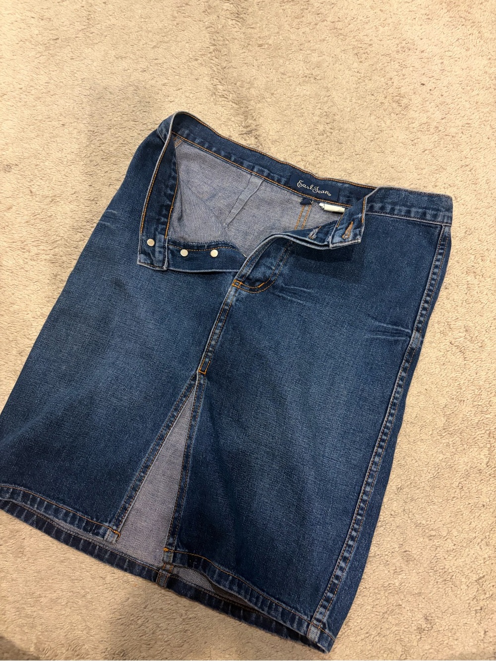 Earl Jeans Dark Blue Denim Skirt